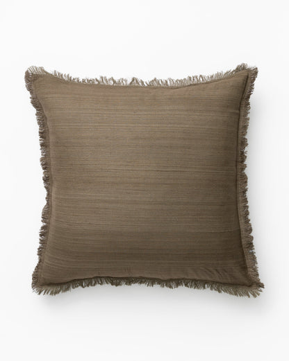 Abbey Silk Fringe Pillow Cover